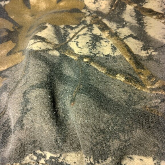 Jerzees Outdoors Tree Camo Sweatshirt XL Camouflage Trebark Bigwoods Vtg Hunt - Picture 14 of 14